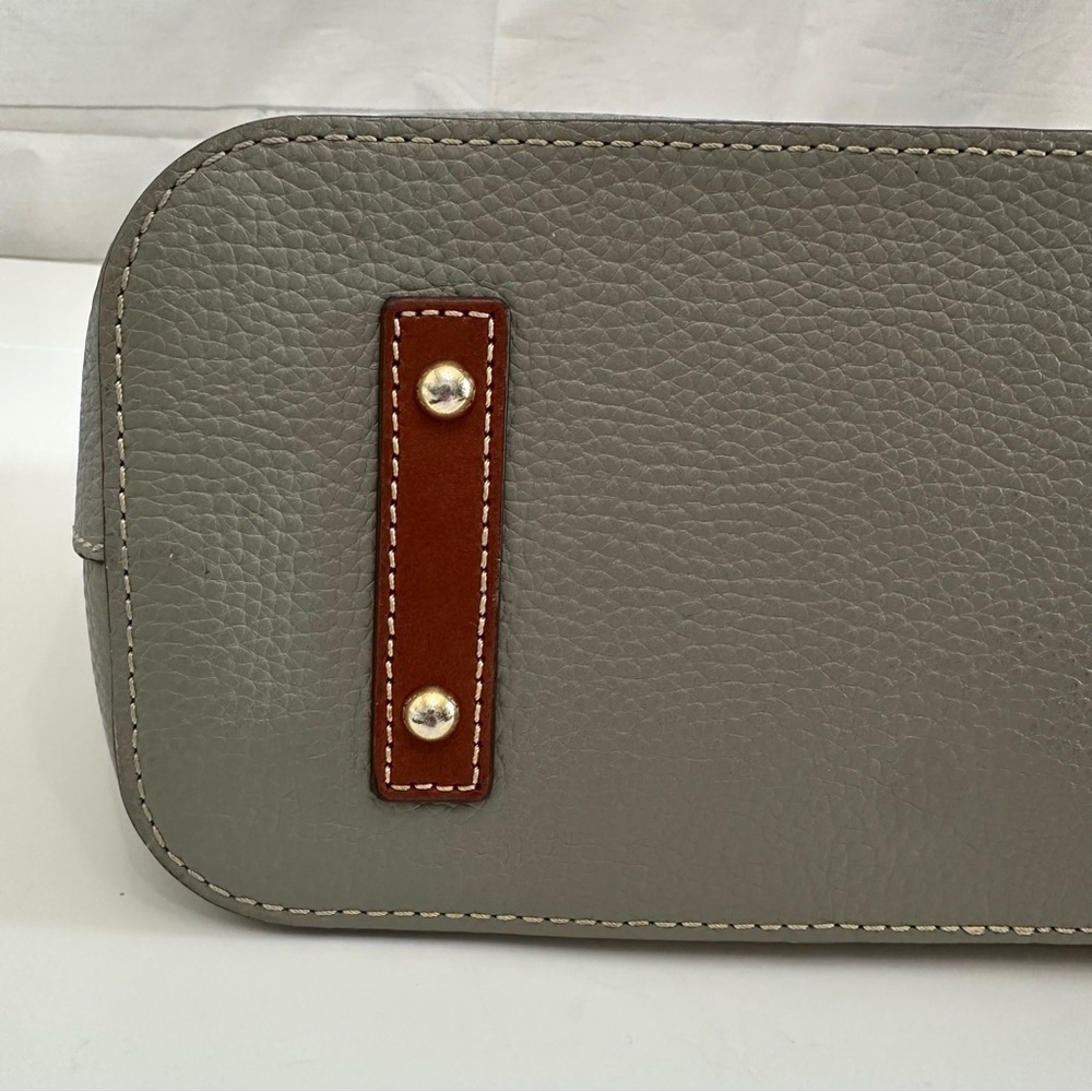Dooney and Bourke Pebble Grain Brielle gray in color - Picture 8 of 16